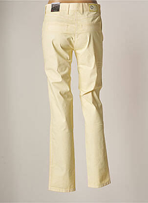 Pantalon slim broderie rivets taille normale jaune TONI femme