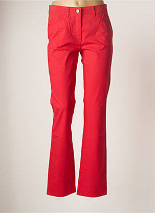 Pantalon slim stretch taille normale rouge TONI femme