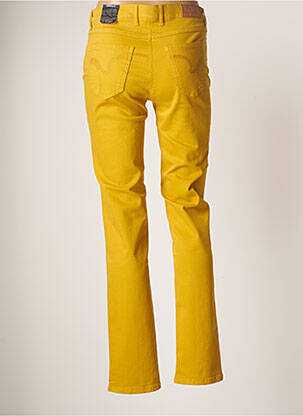 Pantalon slim stretch taille normale jaune TONI femme