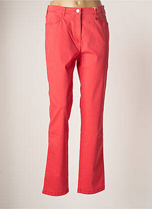 Pantalon slim broderie rivets taille normale rose TONI femme