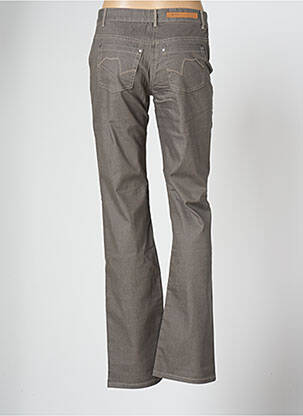 Pantalon slim broderie rivets taille normale marron JENSEN femme