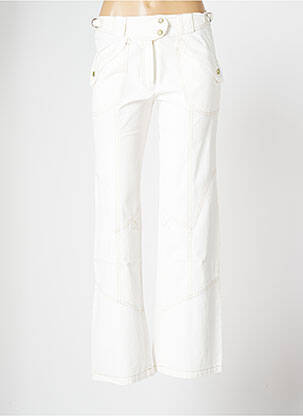 Pantalon droit taille normale taille normale blanc FRED SABATIER femme