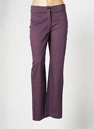 Pantalon chino fermeture zippée sous rabat boutonné taille normale violet ALL BEAUTIFUL femme