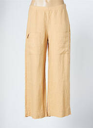 Pantalon droit taille élastique taille normale beige KOKOMARINA femme