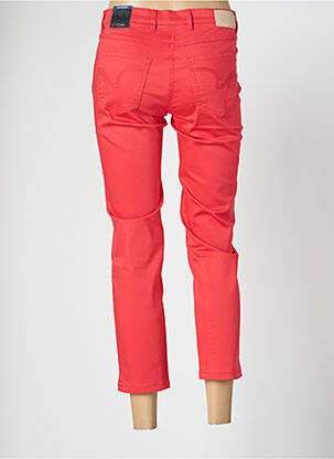 Pantacourt stretch taille normale rouge TONI femme