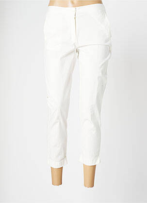 Pantalon 7/8 taille élastique taille normale blanc MASAI femme