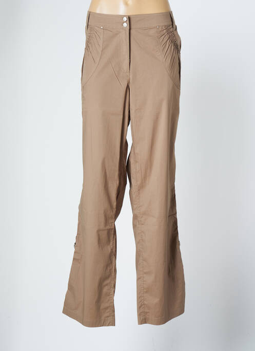 Pantalon droit beige FRED SABATIER pour femme