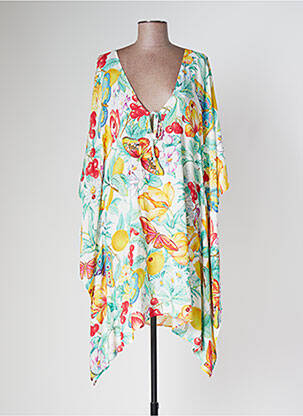 Robe de plage coupe fluide vert DOMANI femme