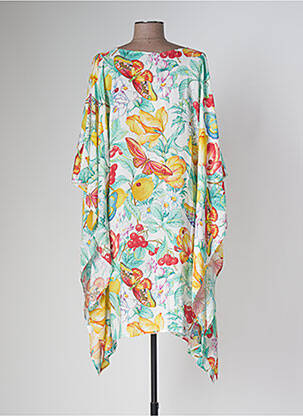 Robe de plage coupe fluide vert DOMANI femme