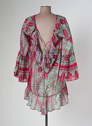 Tunique manches longues imprimé fantaisie rose BETTIB femme
