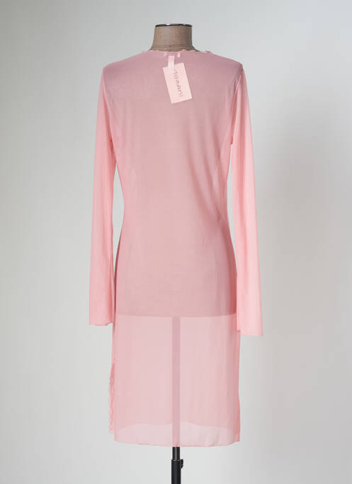 Robe mi-longue rose DOMANI pour femme