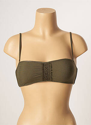 Haut de maillot de bain stretch haut bandeau vert ANDRES SARDA femme