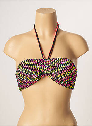 Haut de maillot de bain stretch noir PLAGE DU SUD femme