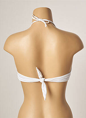 Haut de maillot de bain stretch haut soutien-gorge avec mousse de rembourrage amovible blanc EMERARA BY DD'E femme
