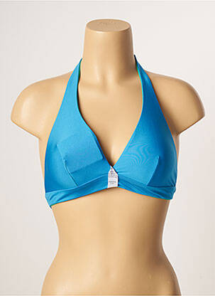 Haut de maillot de bain fermeture liens à nouer bleu EMERARA BY DD'E femme