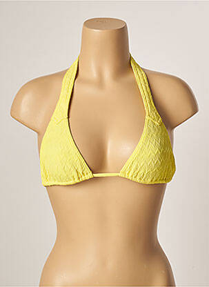 Haut de maillot de bain stretch jaune HISTOIRE DE PLAGE femme