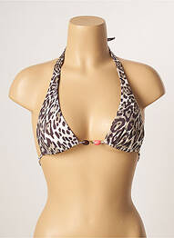 Haut de maillot de bain stretch haut triangles beige ANDRES SARDA femme