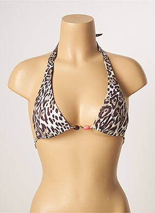 Haut de maillot de bain stretch haut triangles beige ANDRES SARDA femme