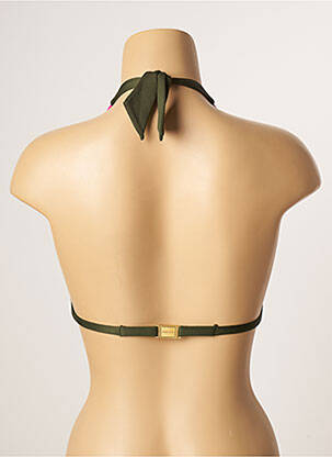 Haut de maillot de bain stretch haut soutien-gorge moulé vert ANDRES SARDA femme