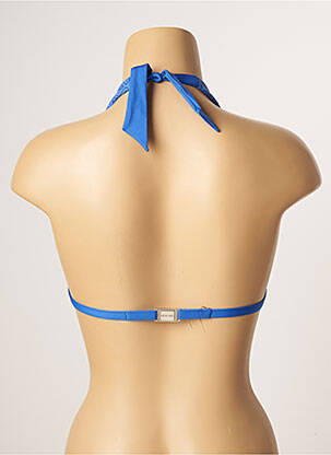 Haut de maillot de bain stretch haut soutien-gorge moulé bleu ANDRES SARDA femme