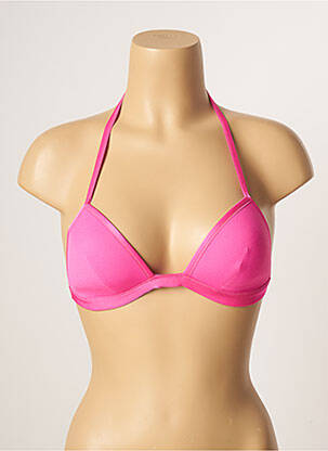 Haut de maillot de bain stretch haut soutien-gorge moulé rose LA PERLA femme