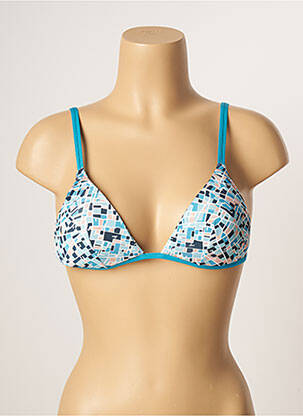 Haut de maillot de bain stretch haut soutien-gorge avec mousse de rembourrage amovible bleu LA PERLA femme