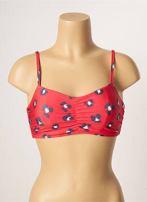 Haut de maillot de bain stretch haut soutien-gorge emboitant rouge FREYA femme