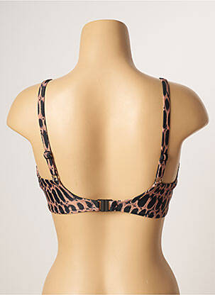 Haut de maillot de bain stretch haut soutien-gorge emboitant marron FANTASIE femme