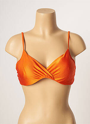 Haut de maillot de bain stretch haut soutien-gorge emboitant orange CIA.MARITIMA femme