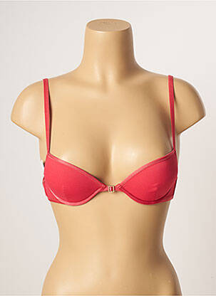 Haut de maillot de bain bretelles élastiquées ajustables haut soutien-gorge push-up rose LA PERLA femme