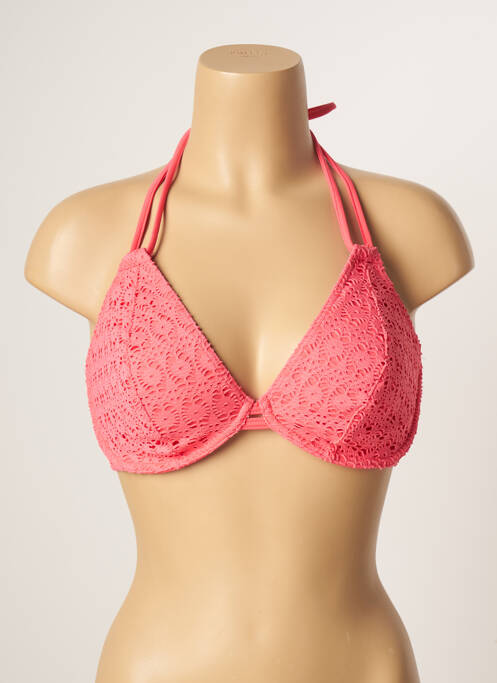 Haut de maillot de bain stretch haut soutien-gorge emboitant rose FREYA femme