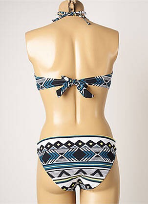 Maillot de bain 2 pièces haut bandeau haut bandeau bleu DOMANI femme