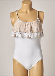 Maillot de bain 1 pièce stretch beige BETTIB femme