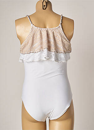 Maillot de bain 1 pièce stretch beige BETTIB femme