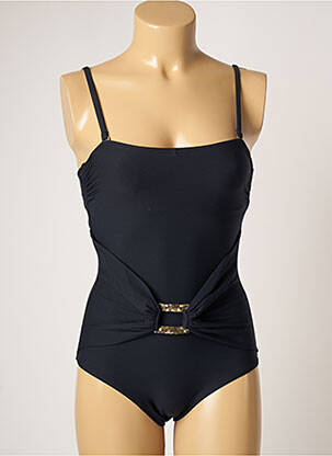 Maillot de bain 1 pièce stretch bleu HATEIA femme