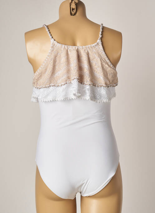 Maillot de bain 1 pièce blanc BETTIB pour femme