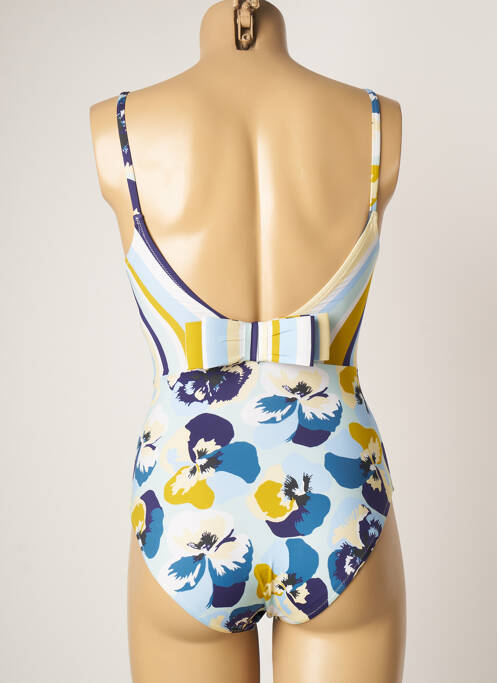 Maillot de bain 1 pièce bleu DOMANI pour femme