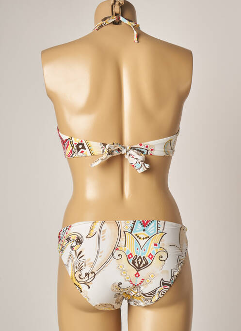 Maillot de bain 2 pièces beige DOMANI pour femme