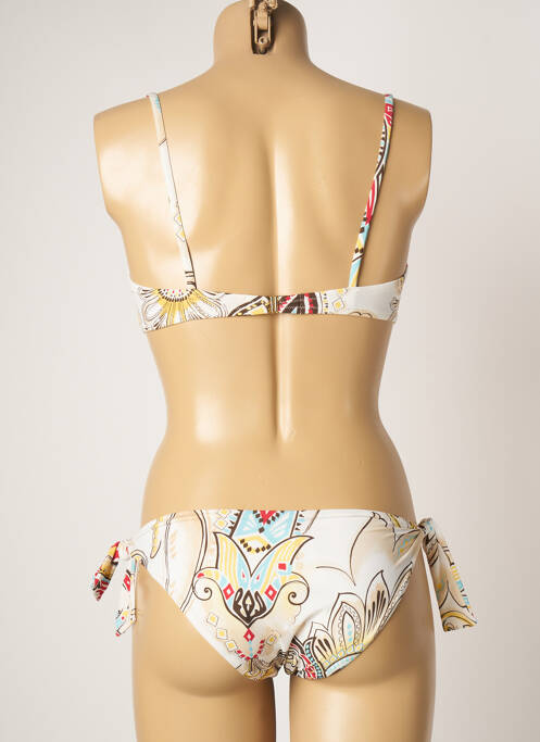 Maillot de bain 2 pièces beige DOMANI pour femme