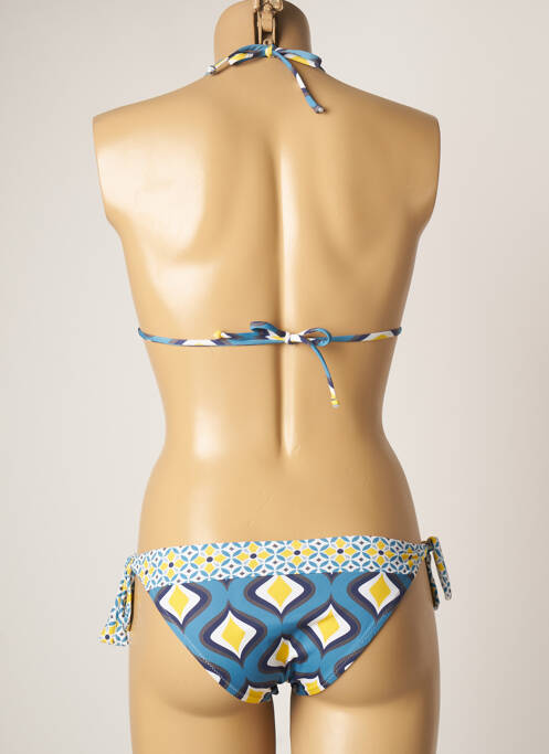 Maillot de bain 2 pièces bleu DOMANI pour femme