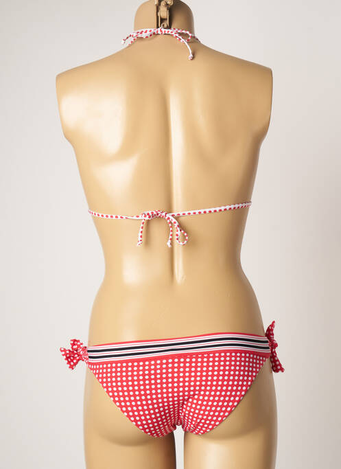 Maillot de bain 2 pièces rouge DOMANI pour femme