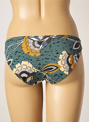 Bas de maillot de bain imprimé fleurs culotte vert SKINY femme