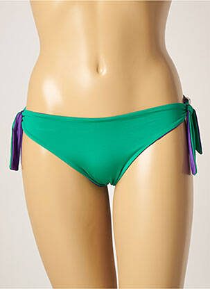 Bas de maillot de bain stretch bikini vert DIVE D'ESTATE femme