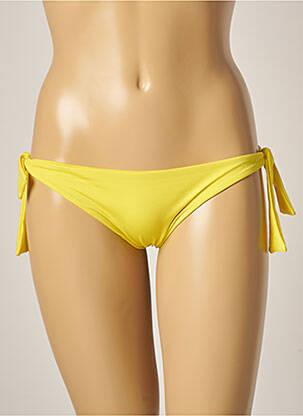 Bas de maillot de bain stretch bikini jaune EMERARA BY DD'E femme