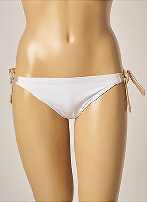 Bas de maillot de bain stretch bikini blanc HATEIA femme