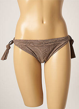 Bas de maillot de bain imprimé fantaisie bikini marron FANTASIE femme
