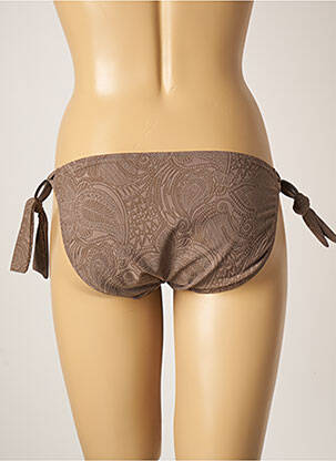 Bas de maillot de bain imprimé fantaisie bikini marron FANTASIE femme