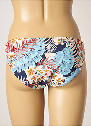 Bas de maillot de bain imprimé fleurs culotte bleu SKINY femme