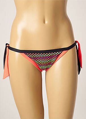 Bas de maillot de bain imprimé rayures bikini rose HISTOIRE DE PLAGE femme