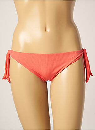 Bas de maillot de bain fermeture liens à nouer bikini orange EMERARA BY DD'E femme